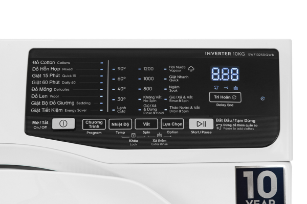 Máy giặt lồng ngang Electrolux Inverter 10Kg EWF1025DQWB - Image 2